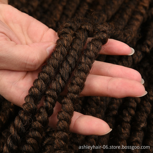 hot spring twist braiding hair pre looped fluffy hair passion twist crochet hair wholesale passion twist 18inch